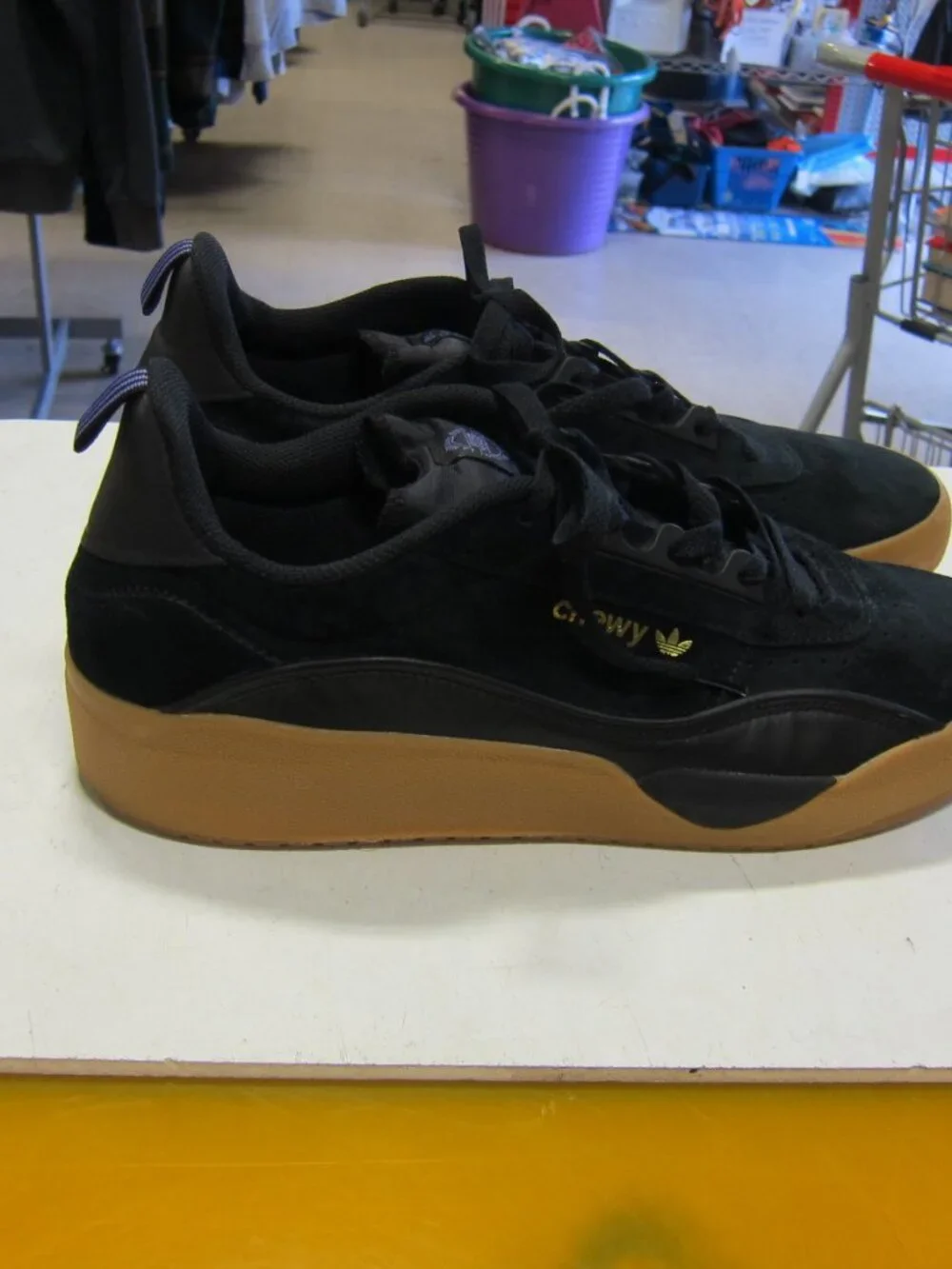 Adidas EE6112 Liberty Cup Chewy Cannon Gum Men's 13 Core Black/Gold/Gum Shoe's